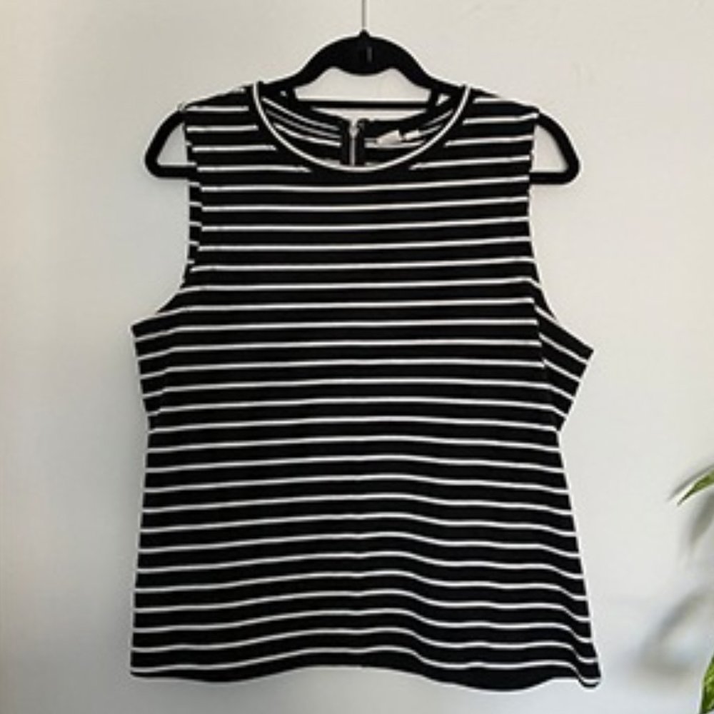 GAP | Black & White Stripe Tank Top